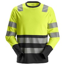 Snickers AllroundWork high-vis klasse 2 T-shirt met lange mouwen 2433