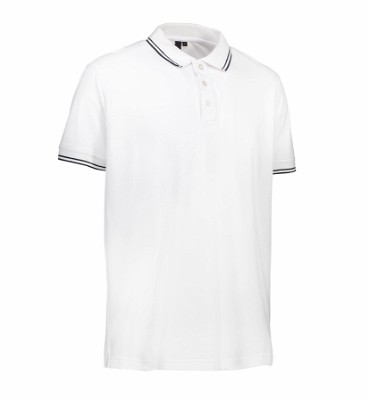 ID stretch poloshirt met contrasterende details