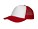 Kinder trucker mesh cap wit/rood