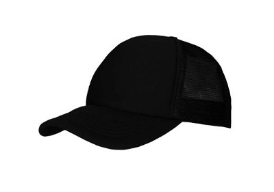 Kinder trucker mesh cap zwart