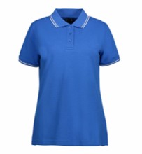 ID stretch dames poloshirt met contrasterende details 0523