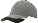 Heavy brushed cap met driekleurige klep Houtskool/zwart/wit