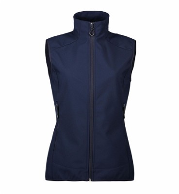 ID functionele dames softshell bodywarmer navy