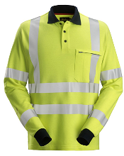 Snickers ProtecWork poloshirt met lange mouwen high-vis klasse 3 2661