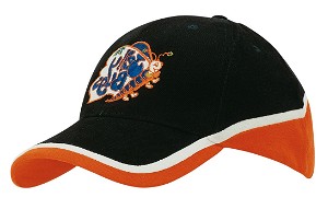 Heavy brushed driekleurige cap