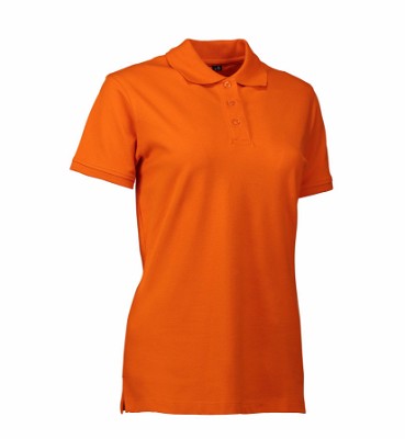 ID stretch dames poloshirt oranje