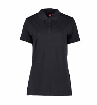 ID stretch dames poloshirt zwart