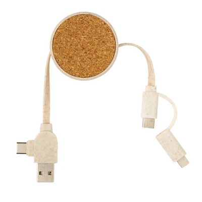 Kurk oprolbare oplaadkabel 6-in-1