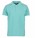 ID poloshirt met contrasterende band mint groen