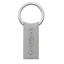 Metalen sleutelhanger met zekerheidsring