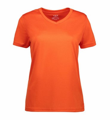 ID YES Active dames T-shirt oranje