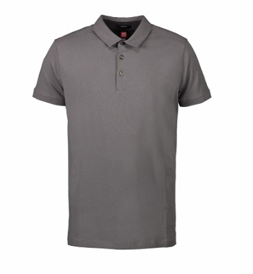 ID business poloshirt zilvergrijs