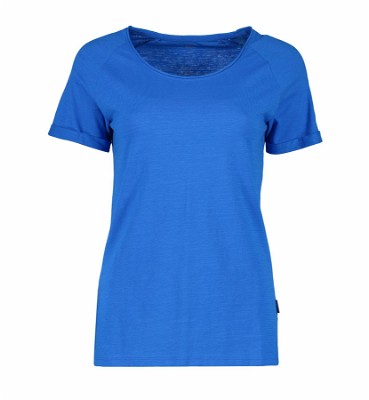 ID CORE Slub dames T-shirt blauw