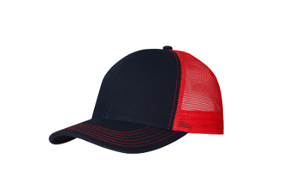 Premium chino twill trucker cap met mesh achterkant