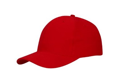 Classic brushed baseball cap rood