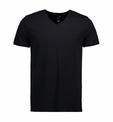 ID Core T-shirt met V-hals zwart