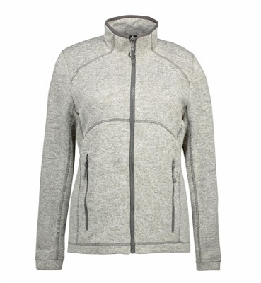 ID Zip'n'Mix dames fleece vest melange grijs