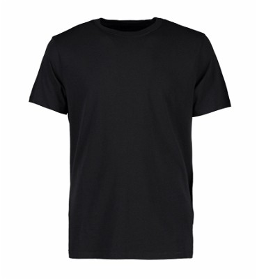 ID organic T-shirt met ronde hals zwart