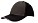 Heavy brushed cap met contrasterende stiksels houtskool/zwart