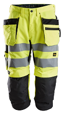 Snickers LiteWork high-vis klasse 2 pirate werkbroek+ 6134