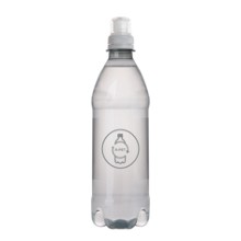R-PET flesje bronwater met sportdop 500 ml