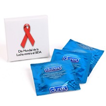 Full color envelop met 3 Durex condooms