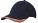 Heavy brushed cap met ingesprongen klep