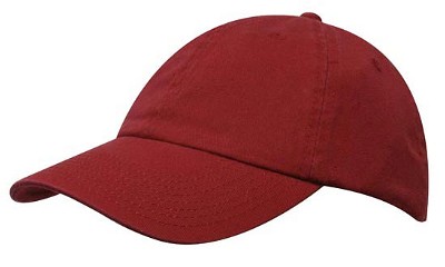 Premium washed chino twill baseball cap cranberry