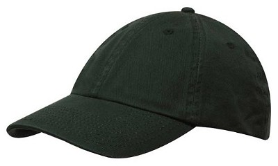 Premium washed chino twill baseball cap flessengroen