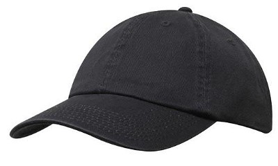Premium washed chino twill baseball cap houtskool