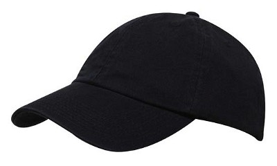 Premium washed chino twill baseball cap navy
