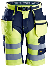 Snickers FlexiWork high-vis klasse 1 korte broek+ 6933