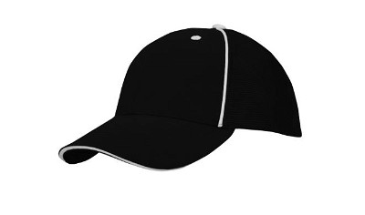 Brushed chino twill cap met high tech mesh achterkant 