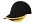 Heavy brushed cap met geborduurd detail zwart/goud