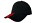Heavy brushed cap met sandwich en contrasterende strepen zwart/rood