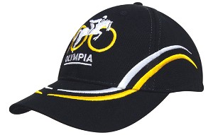 Heavy brushed cap met gebogen details