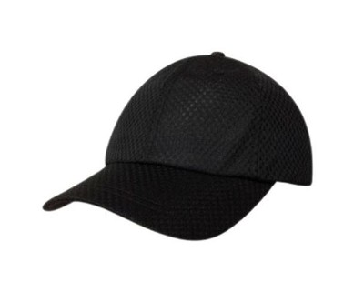 Sports mesh baseball cap zwart