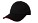 Luxe chino twill baseball cap met sandwich zwart/rood