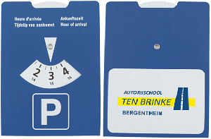 Nederlandse kartonnen parkeerschijf