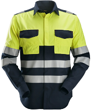 Snickers ProtecWork lasshirt met lange mouwen high-vis klasse 1 8563