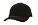 Heavy brushed cap met kruislingse contrasterende stiksels zwart/rood