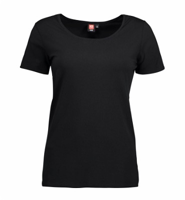 ID stretch dames T-shirt zwart
