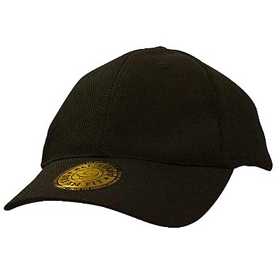 Dubbel piqué mesh cap met dream fit zwart