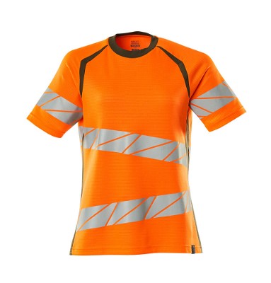Mascot Accelerate Safe dames T-shirt 19092 hi-vis oranje/mosgroen