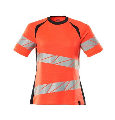Mascot Accelerate Safe dames T-shirt 19092 hi-vis rood/donkermarine