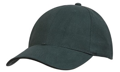 Premium heavy brushed baseball cap flessengroen