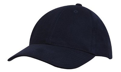 Premium heavy brushed baseball cap navy
