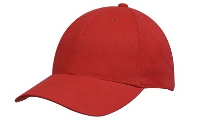 Premium heavy brushed baseball cap rood
