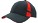 Heavy brushed cap met contrasterende sluiting en inkepingen navy/rood