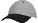 Classic heavy brushed baseball cap grijs/zwart